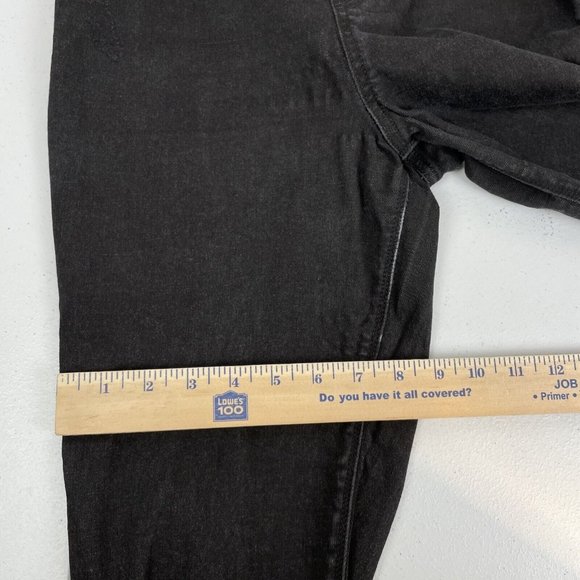 Spanx Jegging Women's Size Large Black Distressed Raw Hem Performance Stretch - Picture 12 of 13